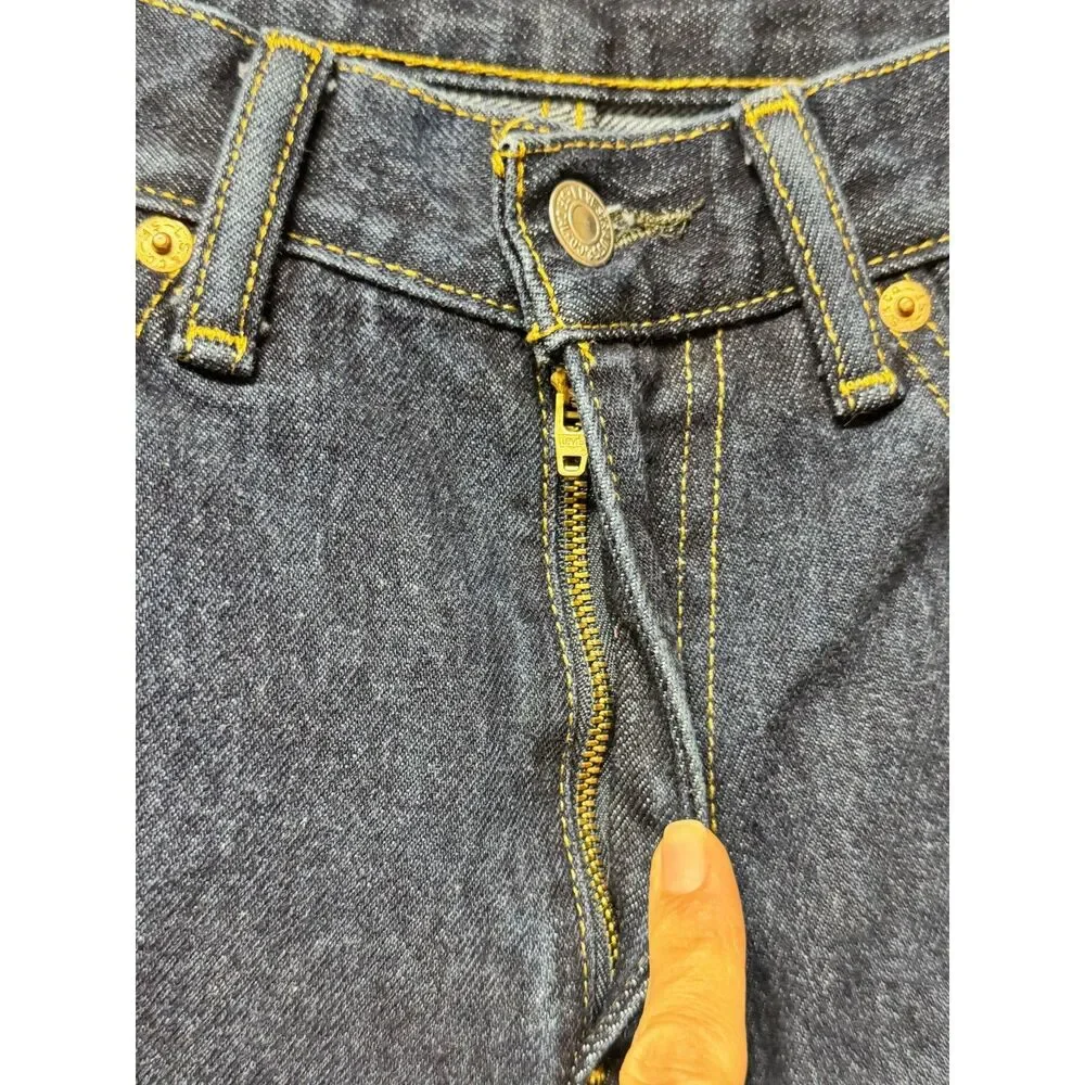 LEVI'S 505 Regular Fit Straight Leg Jeans, Dark Wash, Zip Fly, 29 x 30